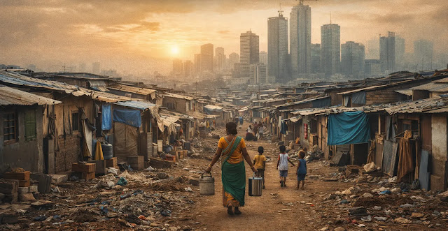 Push and pull factors operating for the emergence of slums in India